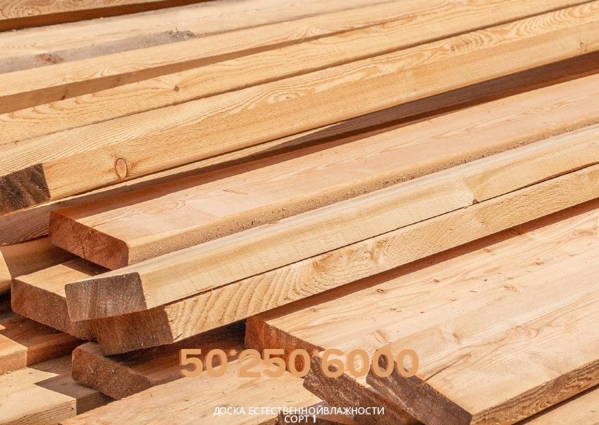 Доска обрезная 25*100*6000 в СПБ